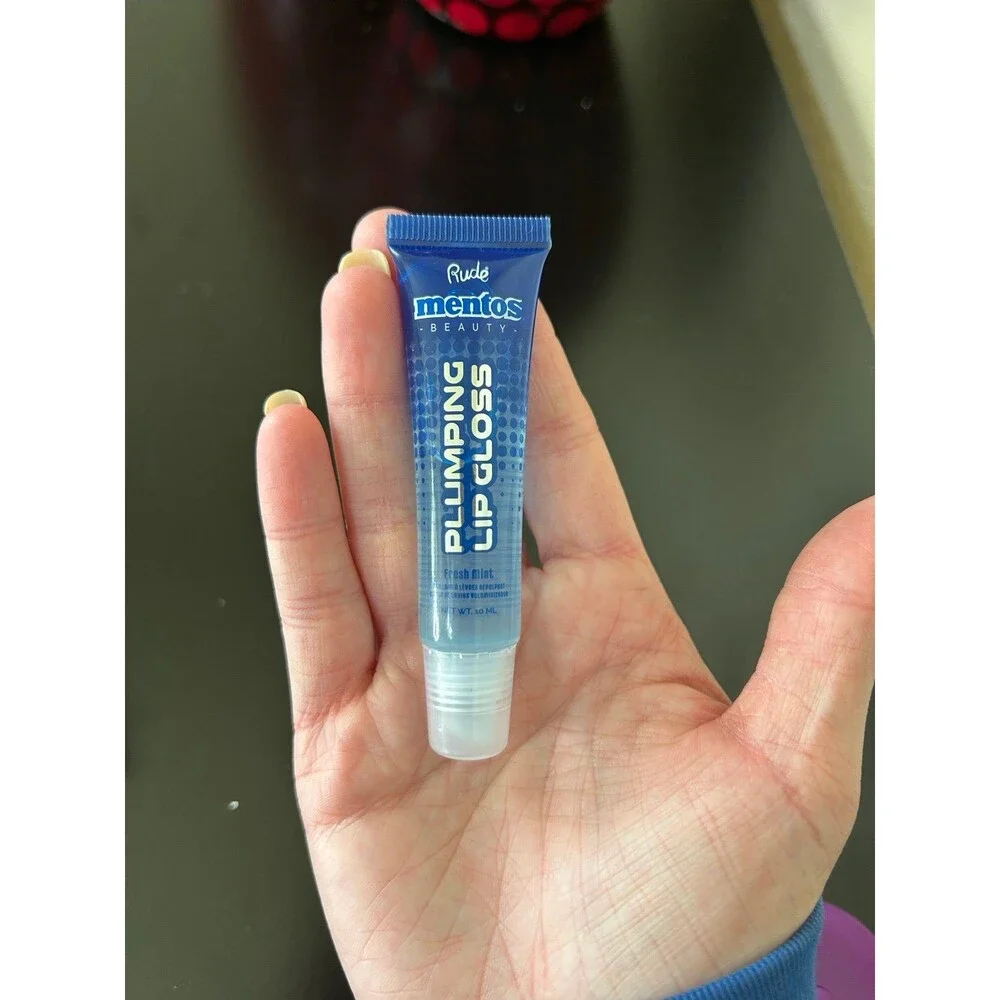 Rude Cosmetics x Mentos Beauty Plumping Lip Gloss - Clean Mint NIB